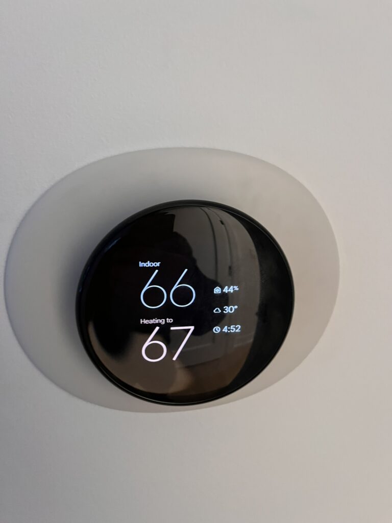 smart thermostat we installed