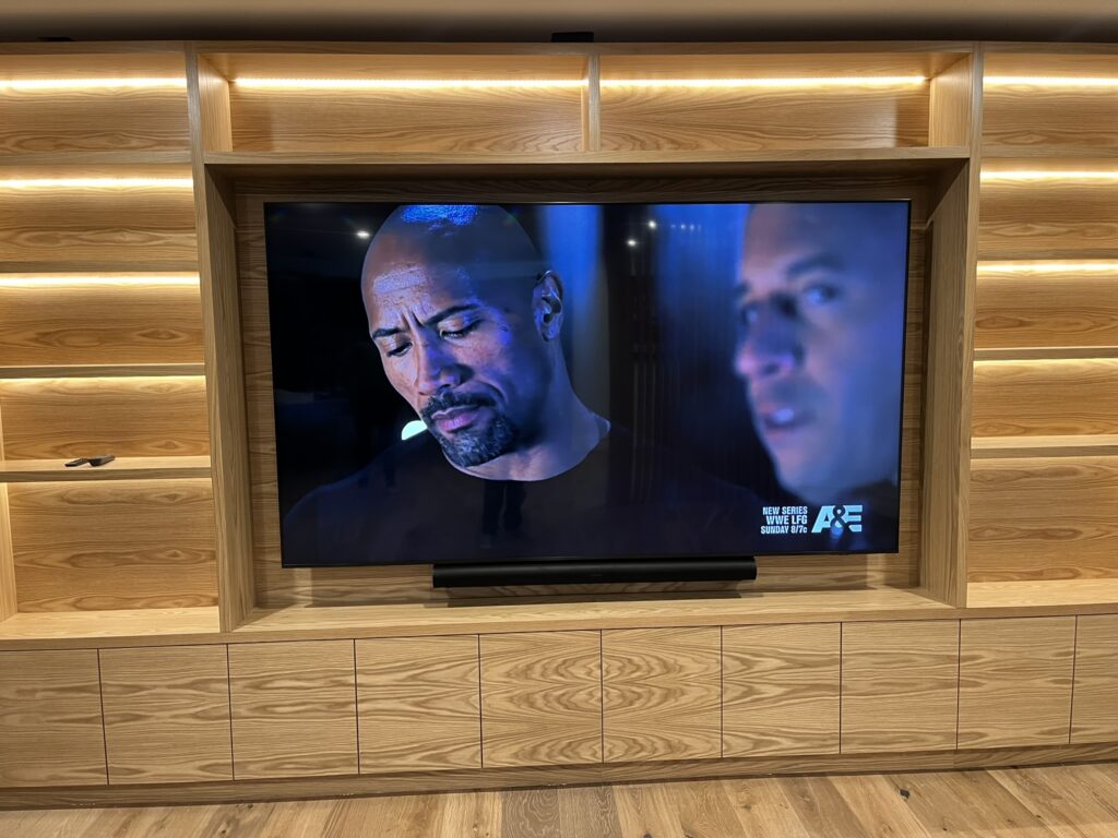 Sound Bar and tv I installed