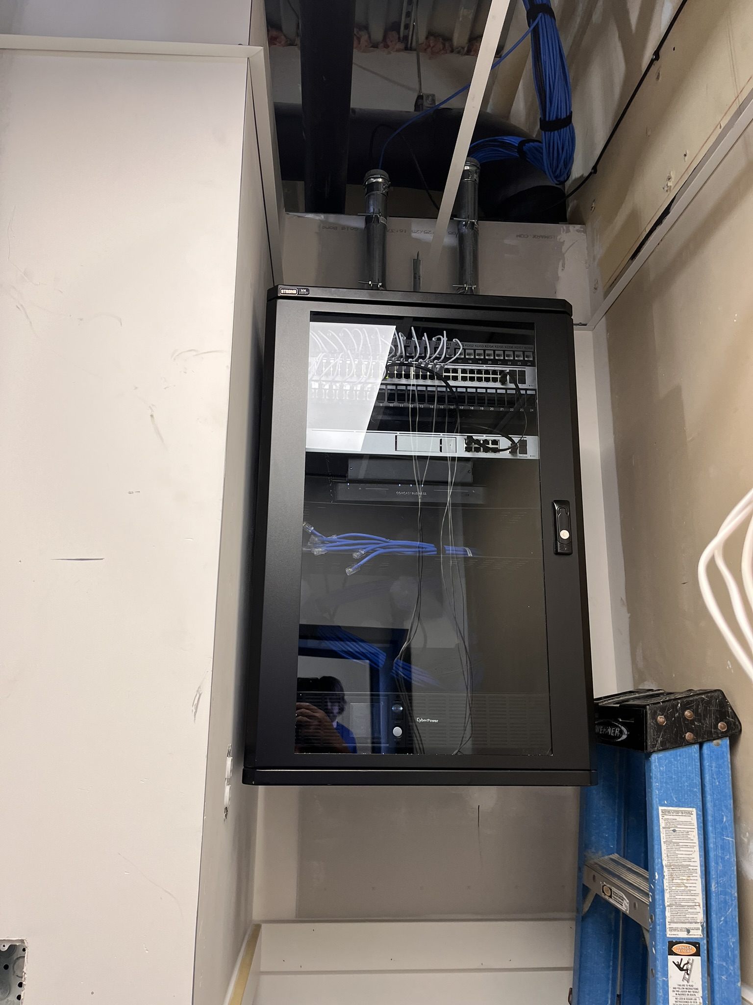rack i installed at a restaurant